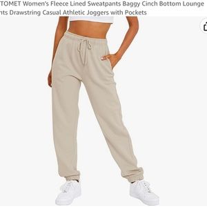 Womens Tan Sweatpants